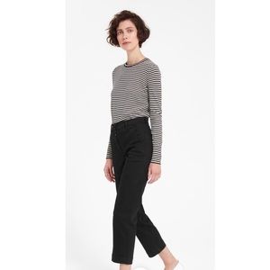 Straight-Leg Crop pant, Women’s 4, black